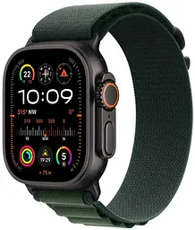 Смарт-годинник Apple Watch Ultra 2 2024 GPS + Cellular 49mm Black Titanium Case with Dark Green Alpine Loop - Large (MX4T3UL/A)