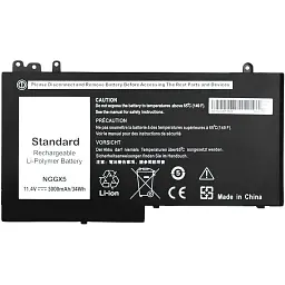 Акумулятор PowerPlant для ноутбуків DELL Latitude 12 Series (NGGX5) 11.4V 3000mAh (NB441235) - мініатюра 2