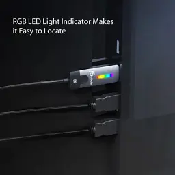 Кабель мультимедійний USB-C to HDMI M 1.8m 8K 60Hz LED RGB J5create (JCC157-N) - мініатюра 7