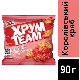 Сухарики ХрумTeam Багет Королівський краб 90 г (938209) - мініатюра 3