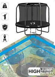 Батут із внутрішньою сіткою THUNDER Inside Elite 10FT 305 см Black - мініатюра 2