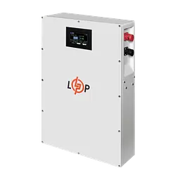 Акумулятор LP LiFePO4 51,2V - 100 Ah (5120Wh) (BMS 100A/50А) метал LCD Smart RS485/CAN JK настінний - мініатюра 2
