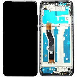 Дисплей Motorola XT2093 Moto G Play 2021 чорний, оригінал PRC, з рамкою