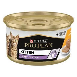 Влажный корм для котят Purina Pro Plan Baby Kitten Healthy Start мусс с курицей 85 г 12514311