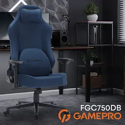Ігрове крісло GamePro Size L Fabric Dark Blue (FGC750DB) - мініатюра 11