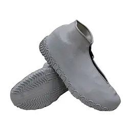 Бахіли на взуття силіконові з застібкою LVR 016 M 32-37 Gray (17557)