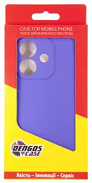 Чохол до мобільного телефона Dengos Oppo A3X Carbon + glass (Purple) (DG-KM-124) - мініатюра 3