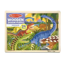 Дерев'яний пазл в рамці Melissa&Doug Динозаври, 24 елемента (MD19066) - мініатюра 3