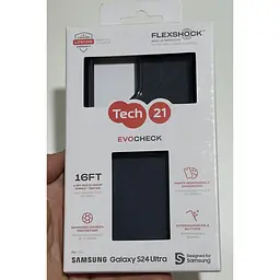 Оригінальний протиударний чохол Tech21 Evo Check для Samsung Galaxy S24 Ultra (6.8") Black - мініатюра 9