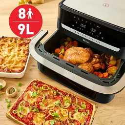 Аерогриль Tefal Dual Easy Fry Flex 2700 Вт чорний (EY9228E0) - мініатюра 5