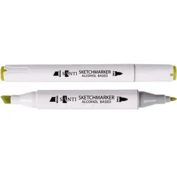 Набір спиртових маркерів Santi Professional SA-48 жовто-зелений 6 шт. (390860)