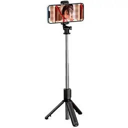 Монопод - штатив для селфі з пультом XO SS09 Multifunctional remote control selfie-stick чорний