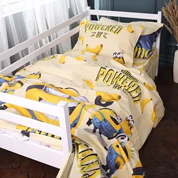 Комплект постільної білизни Mirson Ranforce Elite Minions and bananas 2x143x210 см (2200011492971)