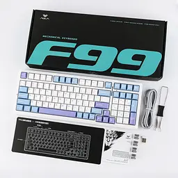 Клавіатура AULA F99 Stars Fall , Білий - мініатюра 5