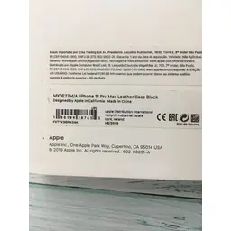 Оригінальний шкіряний чохол Apple Leather Case для iPhone 11 Pro Max (6.5") Black (MX0E2ZM/A) - мініатюра 10