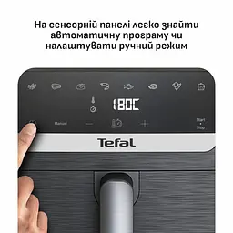Аерогриль Tefal Easy Fry Mega Compact чорний 1700 Вт (EY8618E0) - мініатюра 6