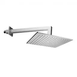 Верхній душ Paffoni Syncro King Quadro 300x300xh8 мм з тримачем 400 мм chrome ZSOF078CR + ZSOF063CR, Хром