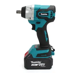 Набір електроінструментів Makita 4 в 1 Шуруповерт Гайковерт Перфоратор Болгарка два акумулятори в кейсі 36Вт Синій з чорним - мініатюра 6