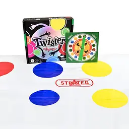 Розважальна гра "Twister-Hipster" Strateg 30628 ігрове поле 110х150 см, рулетка - мініатюра 2