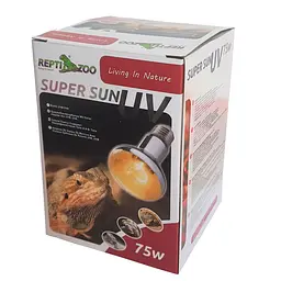 Лампа ртутна Repti-Zoo SuperSun 75W комбінована нагрівальна лампа з UVB/UVA для тераріуму (P80075) - мініатюра 5