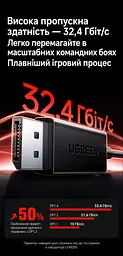 Відеокабель UGREEN CM774 USB-C - DisplayPort 1.4 8K 60 Гц 1 м чорний (45631) - мініатюра 9