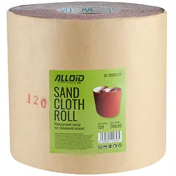 Наждачний папір Alloid Building Tools на тканинній основі 200 мм х 50м зерно 120 (SP-20050120) - мініатюра 3