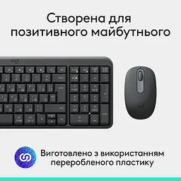 Комплект (Клавиатура и мышь) Logitech MK250 Wireless Combo UKR Graphite (920-013823) - миниатюра 4