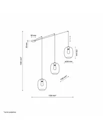 Підвісний світильник TK Lighting 5972 Elio E27 3x15W IP20 Bk - мініатюра 4