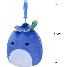 М'яка іграшка-брелок Squishmallows Чорниця Блубі, 9 см (SQCP00147) - мініатюра 4