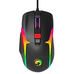 Комп'ютерна миша Marvo M360 ігрова оптична провідна 1200-12000 DPI 7 кнопок 1.5 м чорна