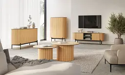 Тумба ТВ 2д Lenart Rotto RT-06 2000x460x570 дуб вінченца/евкаліпт - мініатюра 6