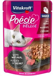 Вологий корм із серцем для котів Vitakraft Poesie Delice Heart, 85 гр