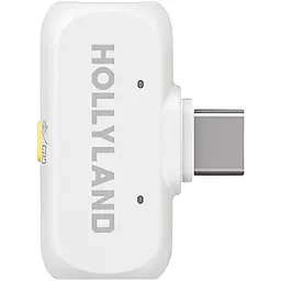 Мікрофонна радіосистема Hollyland LARK A1 Combo 2TX + RX/Lightning + RX/USB-C Ivory White [164070] - мініатюра 5