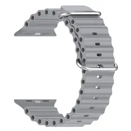 Ремінець до смарт-годинника Armorstandart Ocean Band для Apple Watch 49/46/45/44/42 (Series 1-3) Cloudy Grey (ARM85141) - мініатюра 1