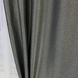 Жакардові штори сірого кольору на тасьмі 2шт. 140х270 ALBO pbe0052412 - мініатюра 4