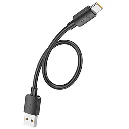 Дата кабель Hoco X96 Hyper USB to Type-C 100W (0.25m) Black - мініатюра 4