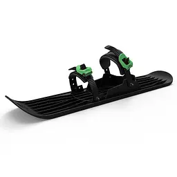 Санки-лижа Plastkon OneFoot Miniski чорна з зеленою (49652) - мініатюра 2