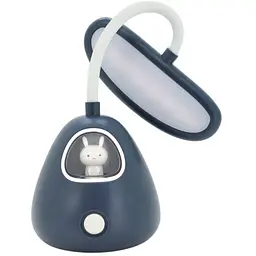 Настільна лампа-нічник Voltronic Rabbit LD-3053 гнучка 3 режими 4.2V 300mAh microUSB 3 години роботи 25 см 200 г Dark blue Box