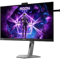 TFT 27" AOC AGON PRO AG276QSG2, QHD, Fast IPS, 360Гц, 0,3мс, 3xHDMI, DP, USB-hub, HAS, Pivot, чор.-с - мініатюра 3