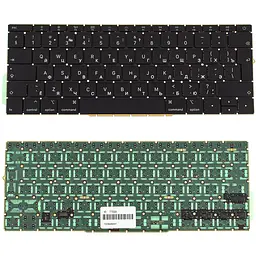 Клавіатура для ноутбука APPLE (MacBook Pro Retina: A1708 (2016-2017)) rus, black, BIG Enter, підсвічування (оригінал) - мініатюра 2