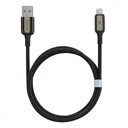Кабель Proove Dense Metal USB to Lightning 2.4A (1m) black (CCDM20001101) - мініатюра 2
