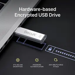 Флеш накопичувач SecuX Forte USB 64GB з шифруванням 1 шт (B0D6RG13DC) - мініатюра 5