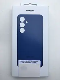 Оригінальний силіконовий чохол Samsung Silicone Case для Samsung Galaxy S24 FE Blue EF-PS721CLEGWW - мініатюра 2