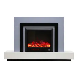 Електричний камін Fireplace Craftsman Tokado Gray Bluetooth звук потріскування дров (10080121)