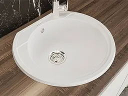 Кухонна мийка Miraggio TULUZA white (0000050) Граніт, Врізна, Білий - мініатюра 5