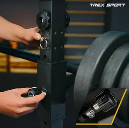 Стійки під штангу Trex Sport TX-100S регульовані з ручками для віджимань - мініатюра 17
