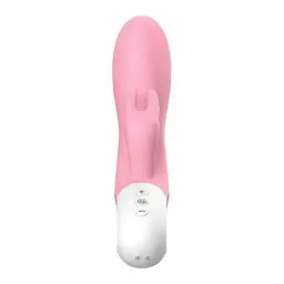 Вібратор-кролик Liebe Pleasure Toys Mighty Rechargeable Rabbit 21.5 см (світло-рожевий) - мініатюра 4