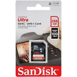 Картка пам'яті SDXC SanDisk 256Gb Ultra class 10 (100Mb/s) - мініатюра 2