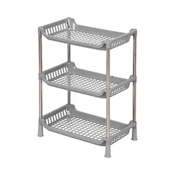 Етажерка Fabrika Home 3-х ярусна 27.5 х 17 х 39 см Сіра