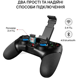 Геймпад iPega Bluetooth Black бездротовий (PG-9156) - мініатюра 10